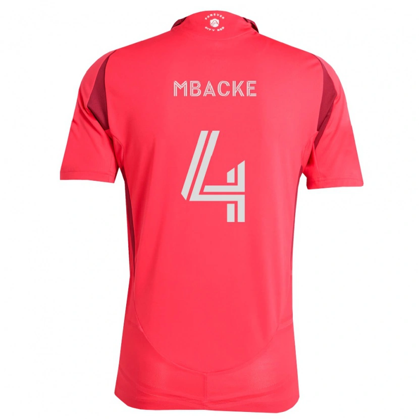 Danxen Mulher Camisola Mamadou Mbacke #4 Magenta Branco Principal 2026/27 Camisa
