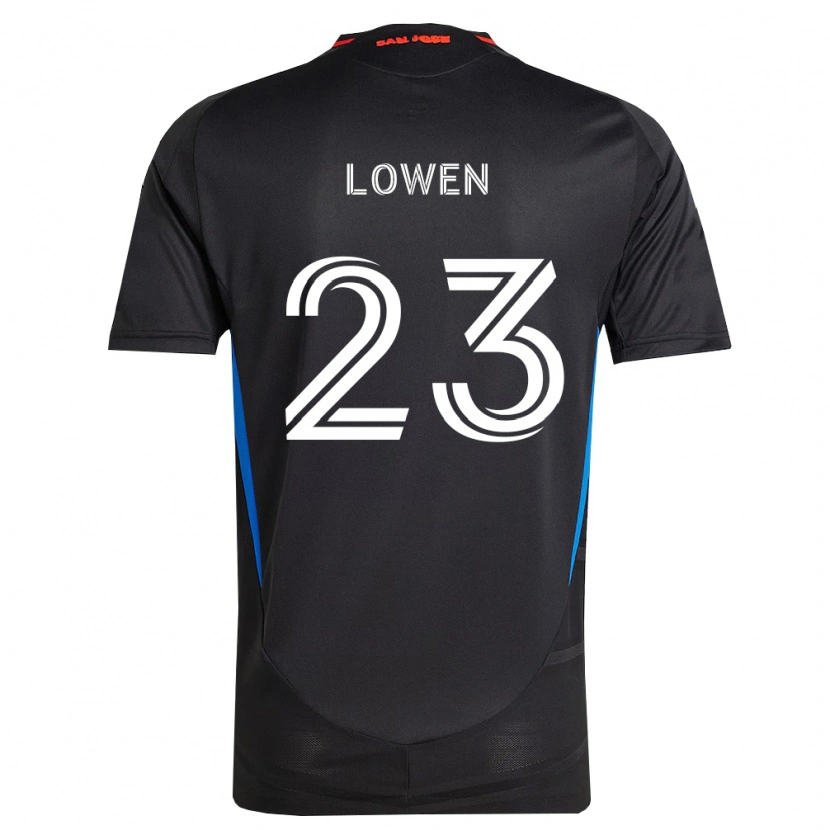 Danxen Mulher Camisola Eduard Löwen #23 Azul Branco Preto Principal 2026/27 Camisa
