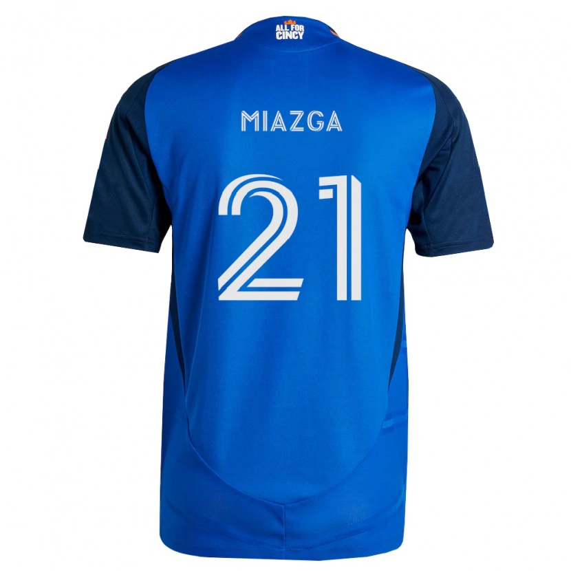Danxen Mulher Camisola Matt Miazga #21 Azul Real Laranja Principal 2026/27 Camisa