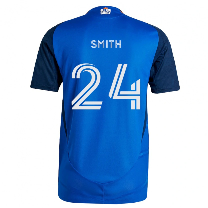 Danxen Mulher Camisola Kyle Smith #24 Azul Real Laranja Principal 2026/27 Camisa