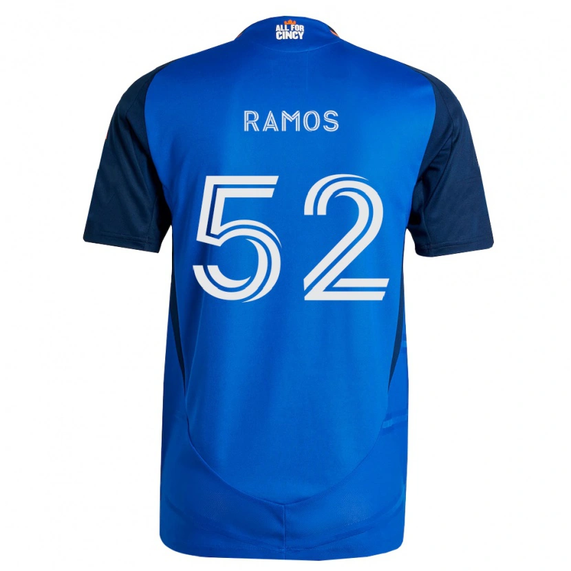Danxen Mulher Camisola Yair Ramos #52 Azul Real Laranja Principal 2026/27 Camisa