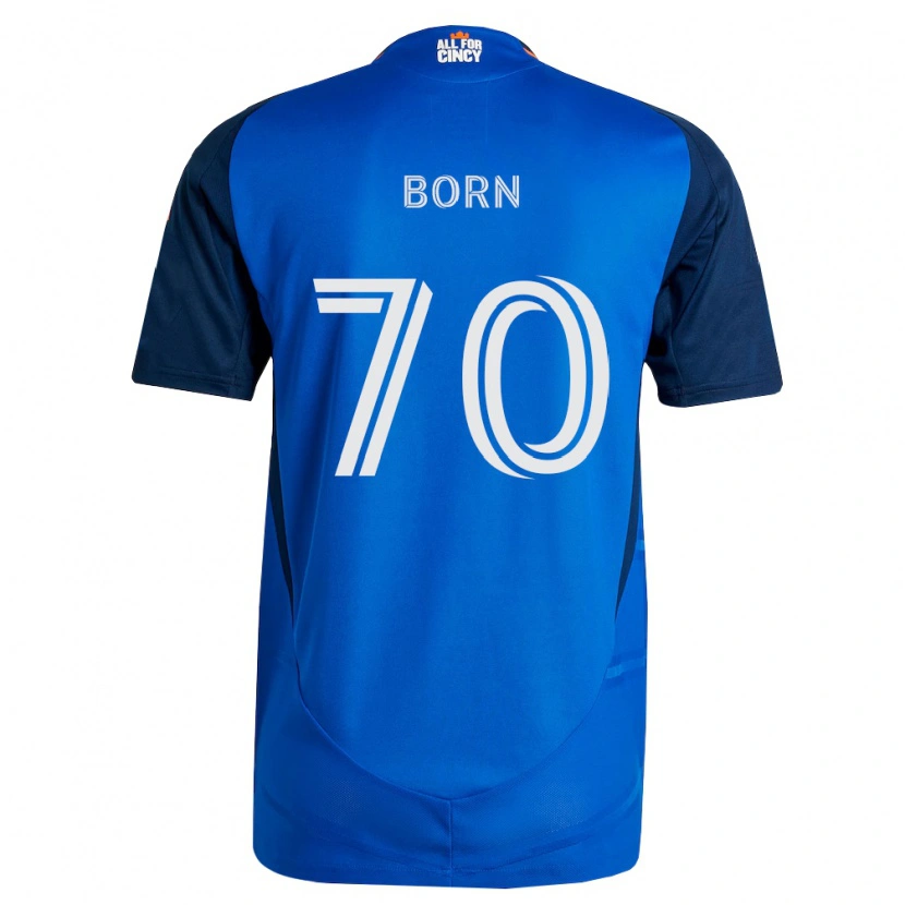 Danxen Mulher Camisola Landon Born #70 Azul Real Laranja Principal 2026/27 Camisa