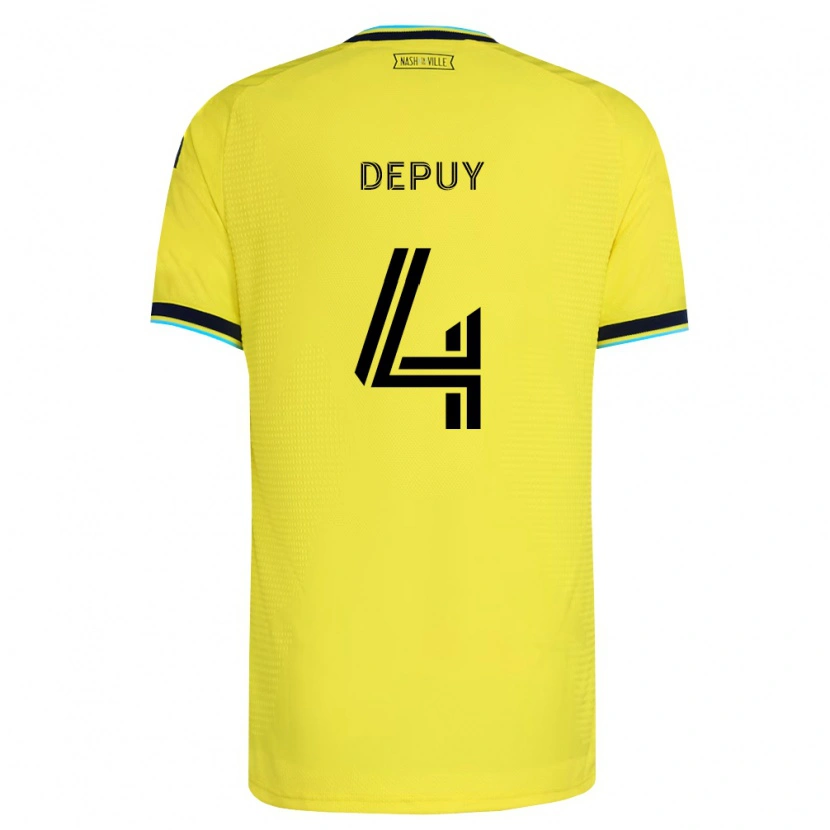 Danxen Mulher Camisola Nick Depuy #4 Amarelo Brilhante Azul Marinho Principal 2026/27 Camisa