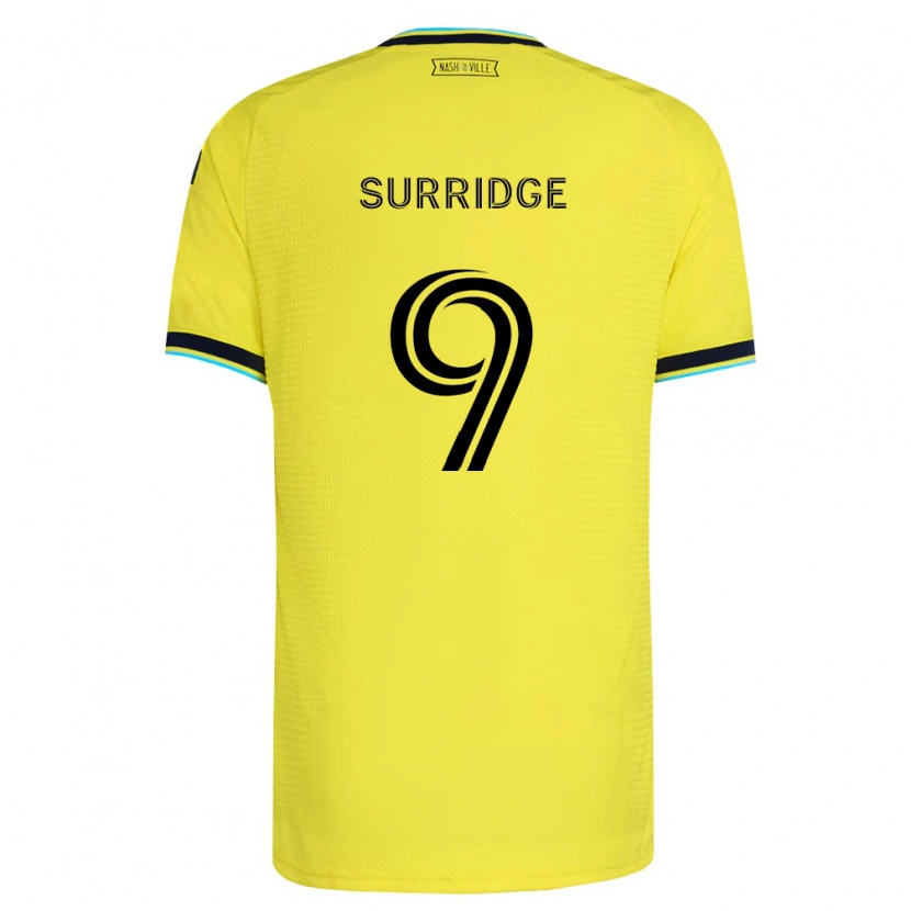 Danxen Mulher Camisola Sam Surridge #9 Amarelo Brilhante Azul Marinho Principal 2026/27 Camisa