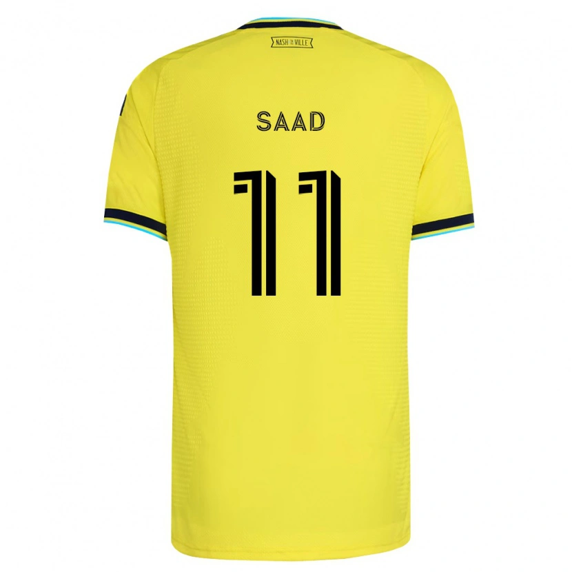 Danxen Mulher Camisola Elias Saad #11 Amarelo Brilhante Azul Marinho Principal 2026/27 Camisa