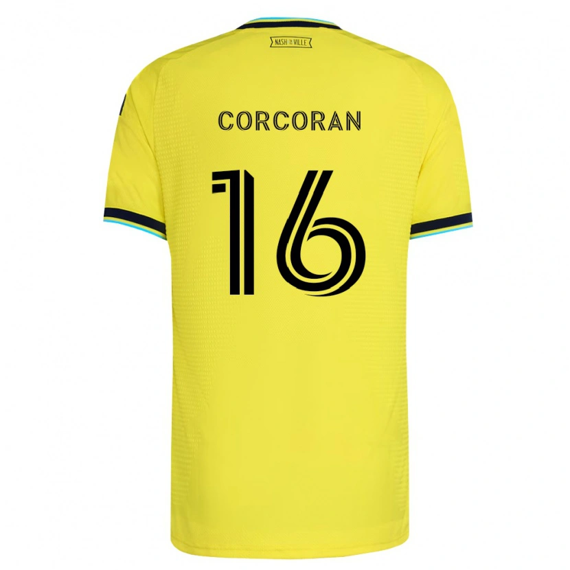 Danxen Mulher Camisola Matthew Corcoran #16 Amarelo Brilhante Azul Marinho Principal 2026/27 Camisa