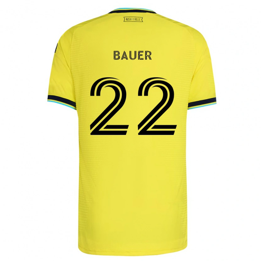 Danxen Mulher Camisola Josh Bauer #22 Amarelo Brilhante Azul Marinho Principal 2026/27 Camisa
