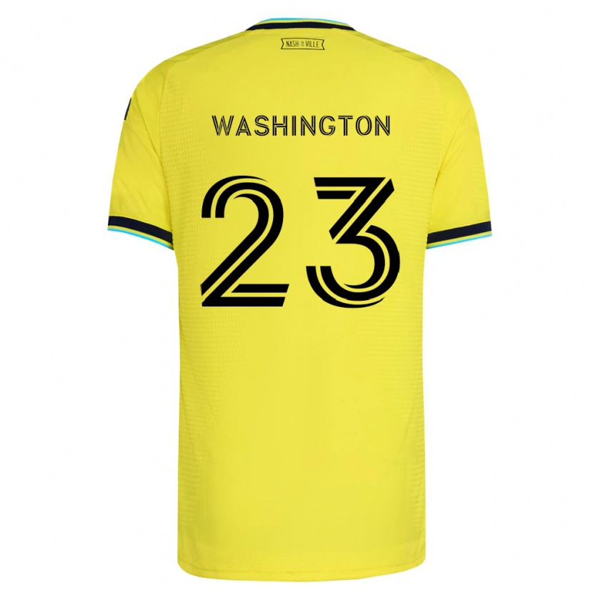 Danxen Mulher Camisola Taylor Washington #23 Amarelo Brilhante Azul Marinho Principal 2026/27 Camisa
