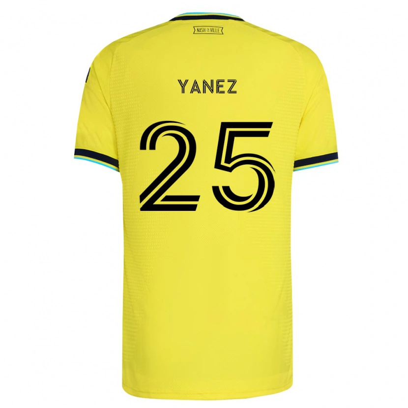 Danxen Mulher Camisola Zidane Yáñez #25 Amarelo Brilhante Azul Marinho Principal 2026/27 Camisa