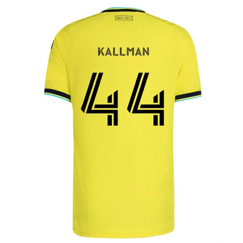 Danxen Mulher Camisola Brent Kallman #44 Amarelo Brilhante Azul Marinho Principal 2026/27 Camisa