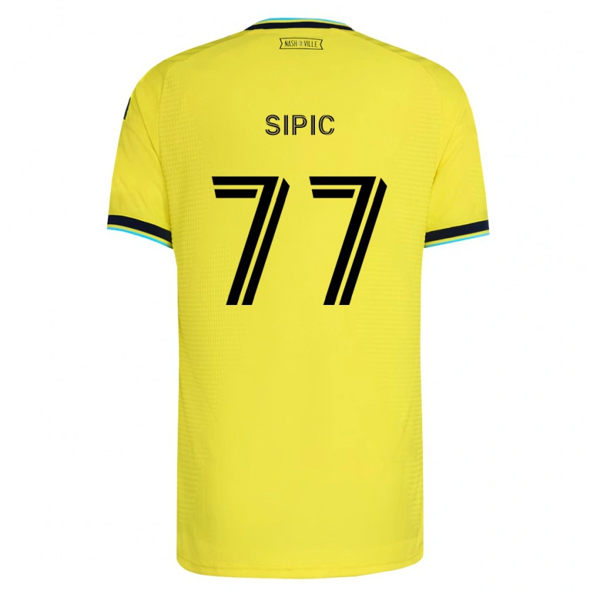 Danxen Mulher Camisola Adem Sipić #77 Amarelo Brilhante Azul Marinho Principal 2026/27 Camisa