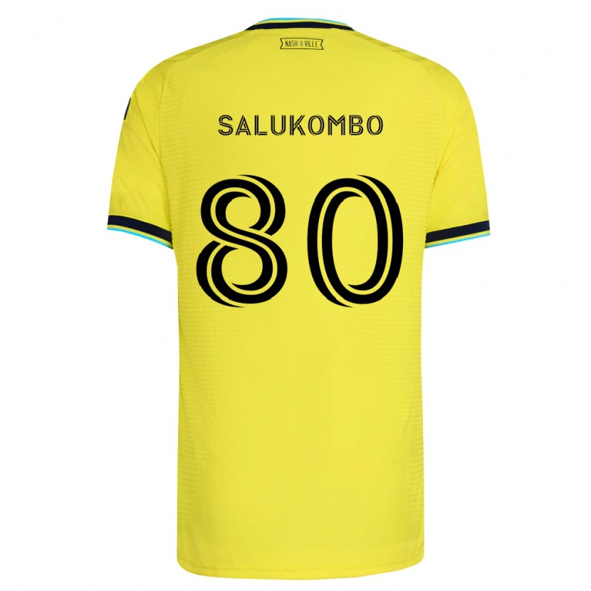 Danxen Mulher Camisola David Salukombo #80 Amarelo Brilhante Azul Marinho Principal 2026/27 Camisa