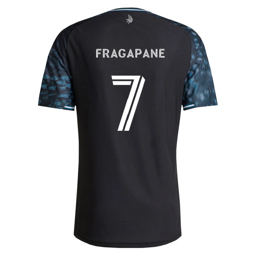 Danxen Mulher Camisola Franco Fragapane #7 Preto Branco Principal 2026/27 Camisa