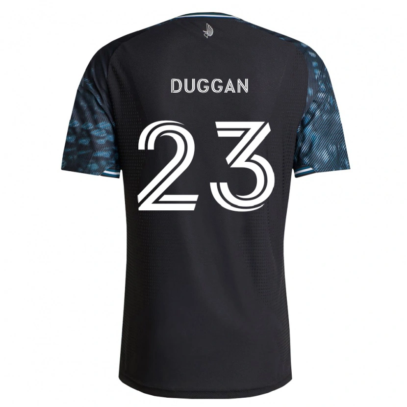 Danxen Mulher Camisola Morris Duggan #23 Preto Branco Principal 2026/27 Camisa
