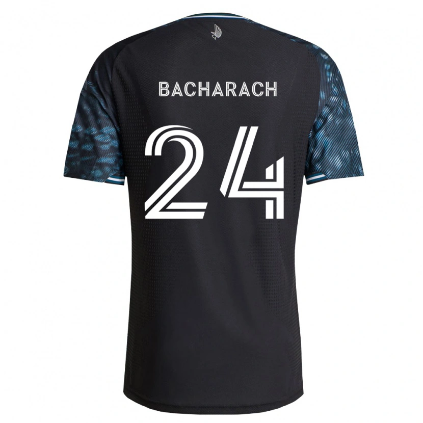 Danxen Mulher Camisola Hugo Bacharach #24 Preto Branco Principal 2026/27 Camisa