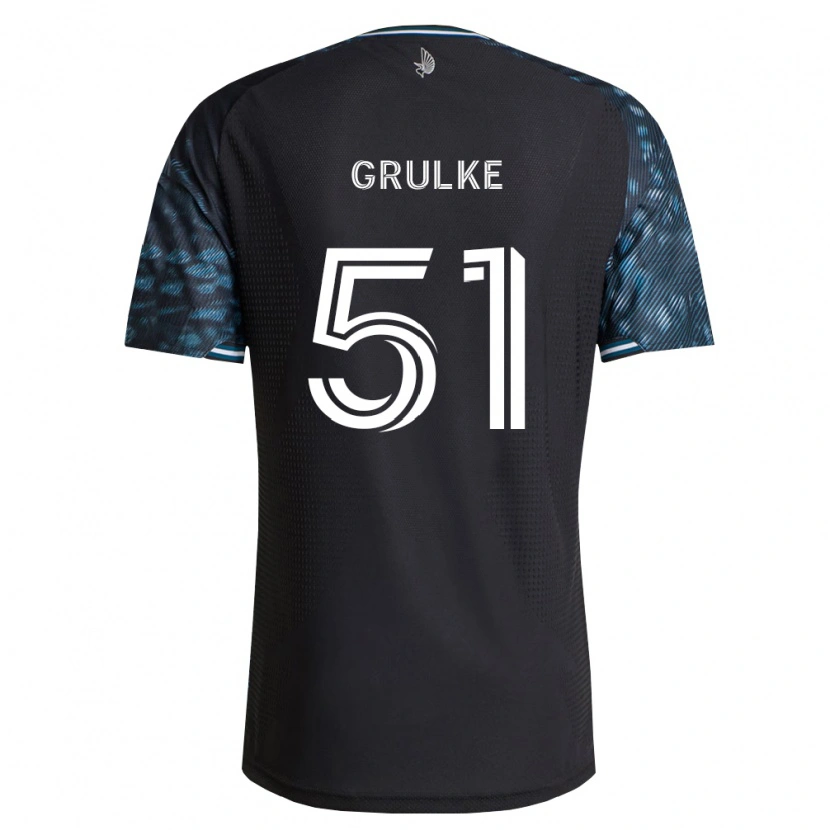 Danxen Mulher Camisola Calin Grulke #51 Preto Branco Principal 2026/27 Camisa