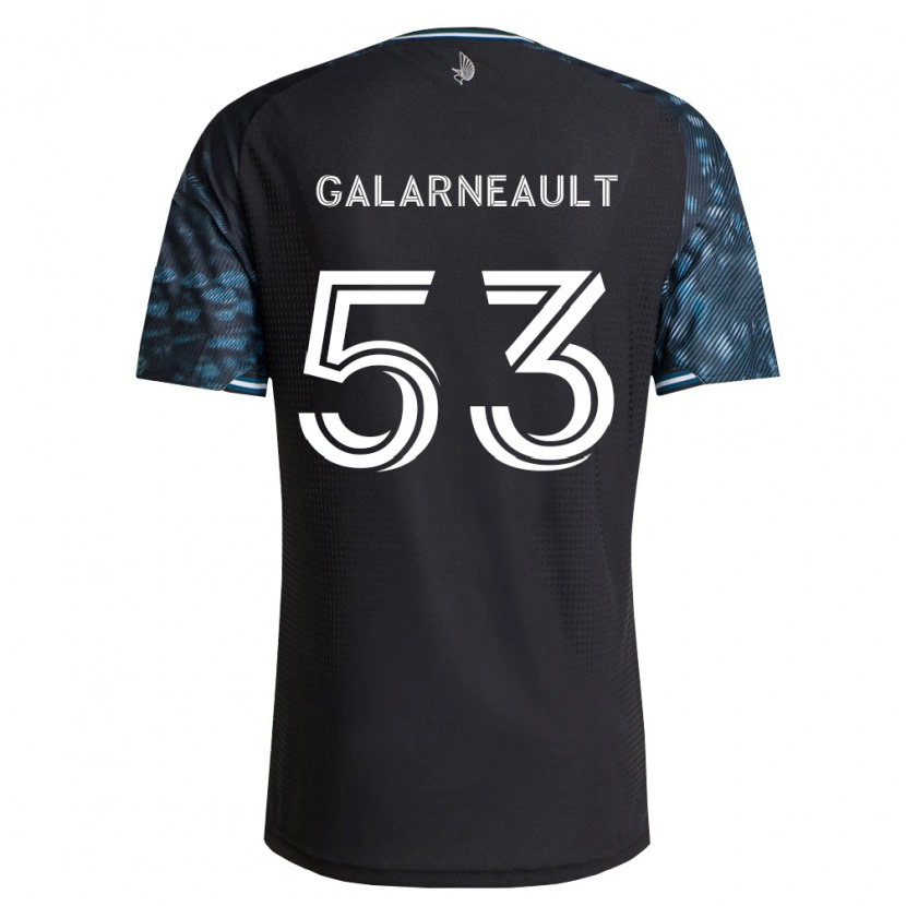 Danxen Mulher Camisola Benjamin Galarneault #53 Preto Branco Principal 2026/27 Camisa