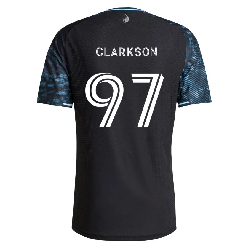 Danxen Mulher Camisola Jack Clarkson #97 Preto Branco Principal 2026/27 Camisa