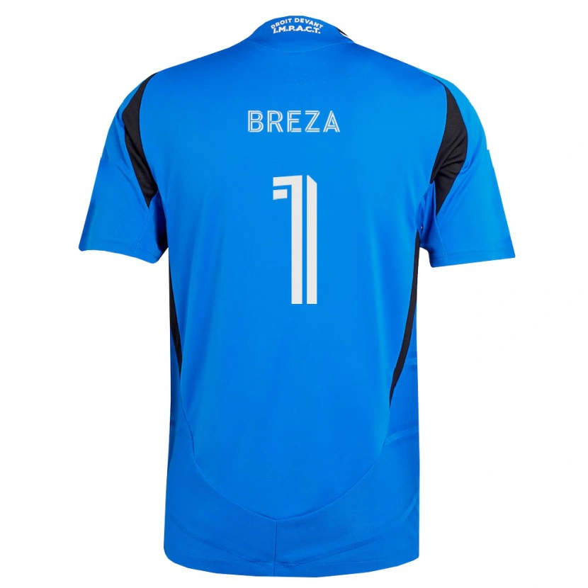 Danxen Mulher Camisola Sébastian Breza #1 Azul Branco Preto Principal 2026/27 Camisa