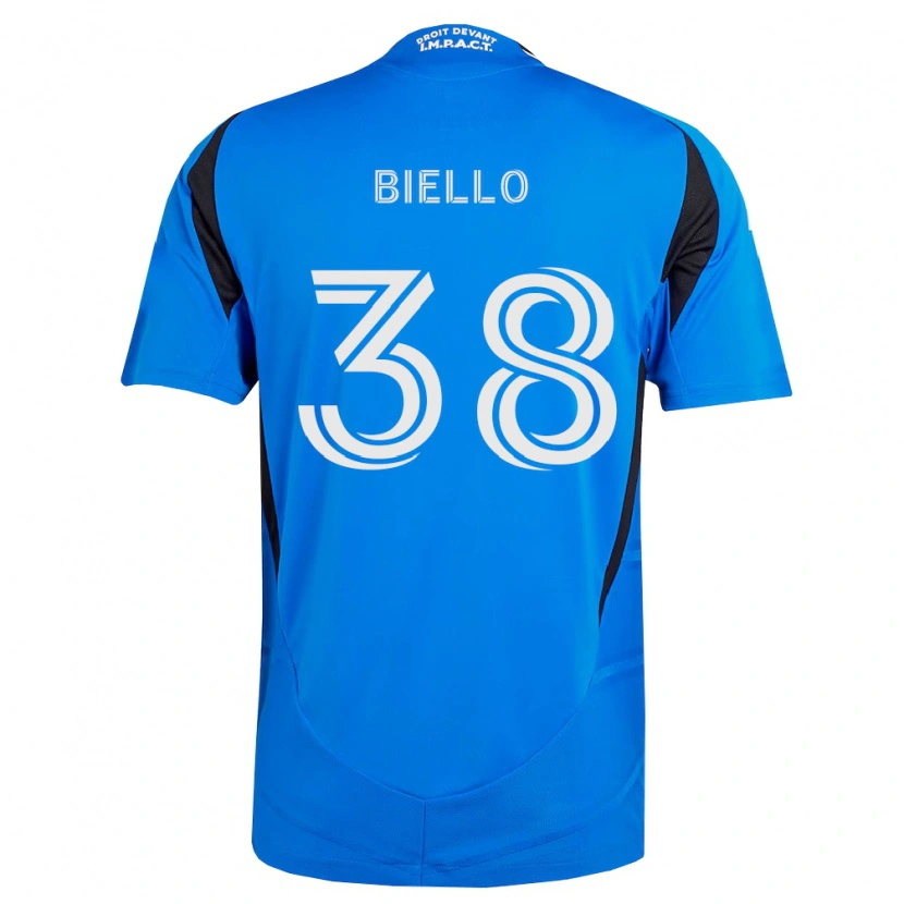 Danxen Mulher Camisola Alessandro Biello #38 Azul Branco Preto Principal 2026/27 Camisa