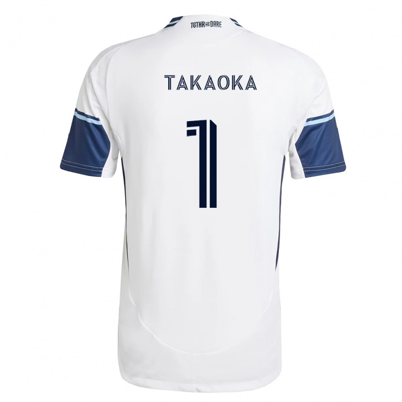 Danxen Mulher Camisola Yohei Takaoka #1 Branco Azul Real Principal 2026/27 Camisa