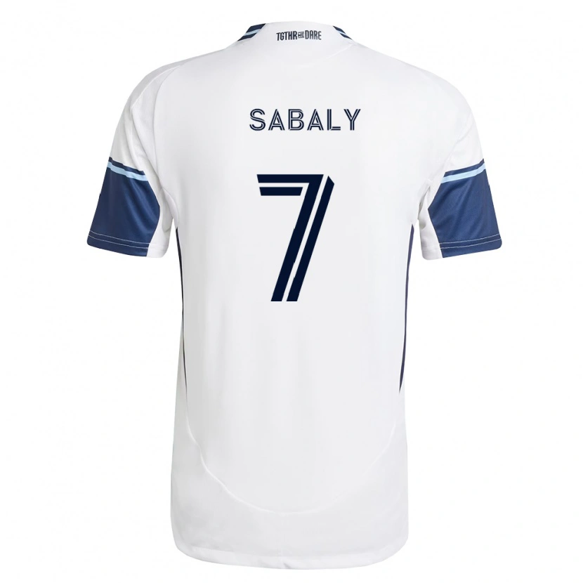 Danxen Mulher Camisola Cheikh Sabaly #7 Branco Azul Real Principal 2026/27 Camisa