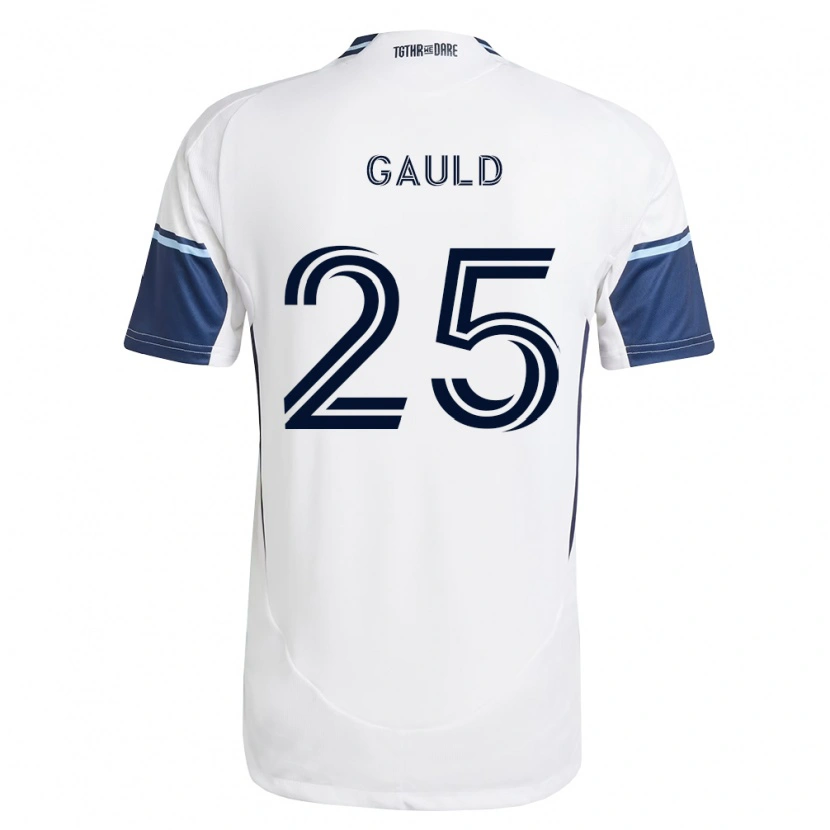 Danxen Mulher Camisola Ryan Gauld #25 Branco Azul Real Principal 2026/27 Camisa