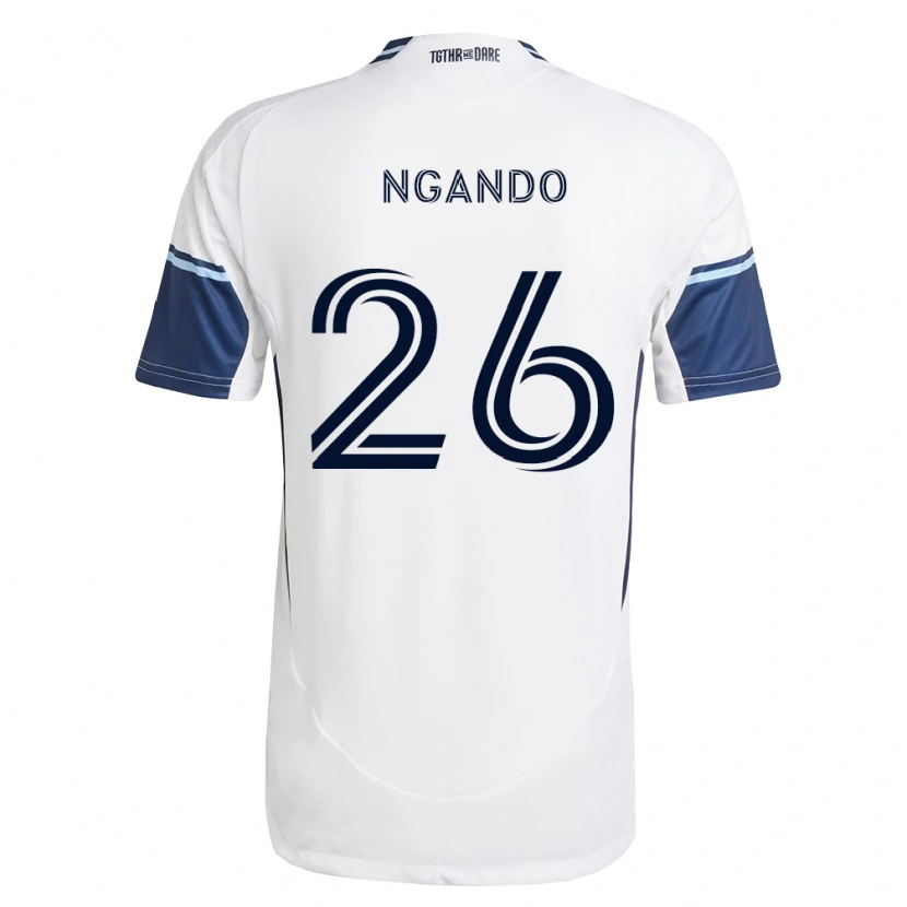 Danxen Mulher Camisola J.c. Ngando #26 Branco Azul Real Principal 2026/27 Camisa