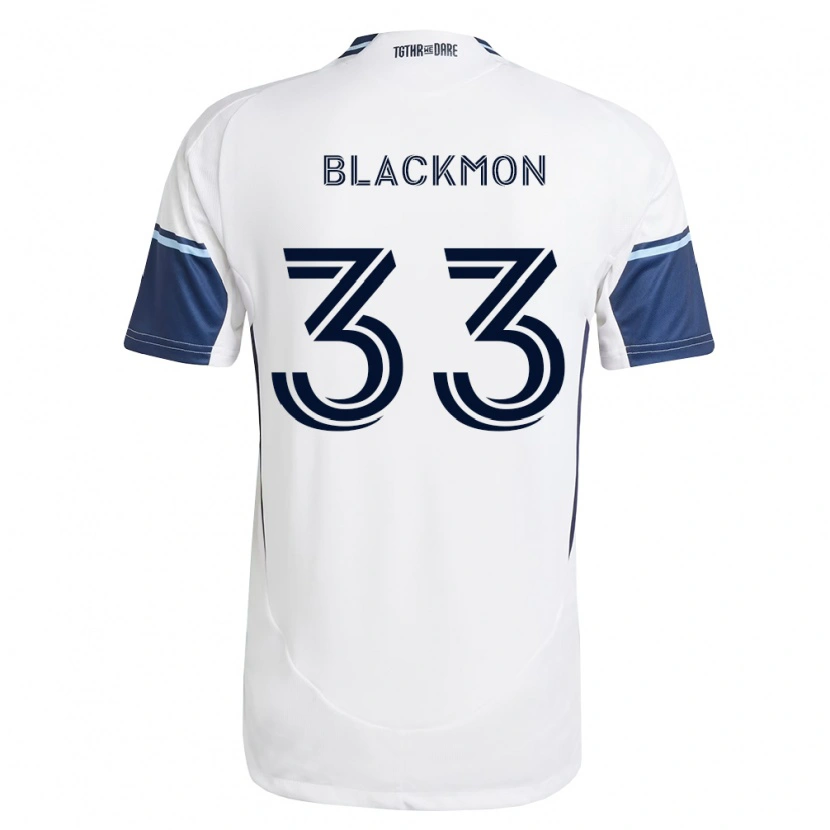 Danxen Mulher Camisola Tristan Blackmon #33 Branco Azul Real Principal 2026/27 Camisa