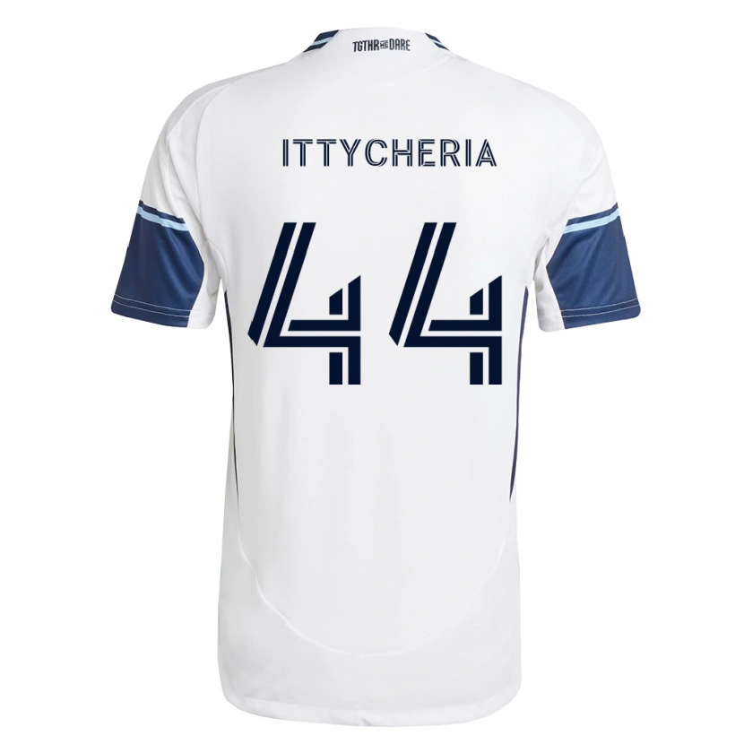 Danxen Mulher Camisola Daniel Ittycheria #44 Branco Azul Real Principal 2026/27 Camisa