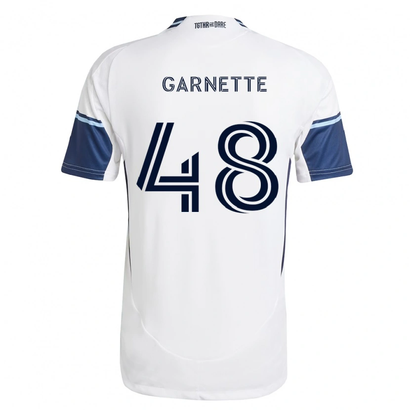 Danxen Mulher Camisola Micaah Garnette #48 Branco Azul Real Principal 2026/27 Camisa