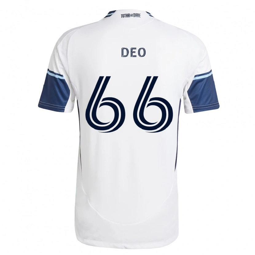 Danxen Mulher Camisola Sahil Deo #66 Branco Azul Real Principal 2026/27 Camisa
