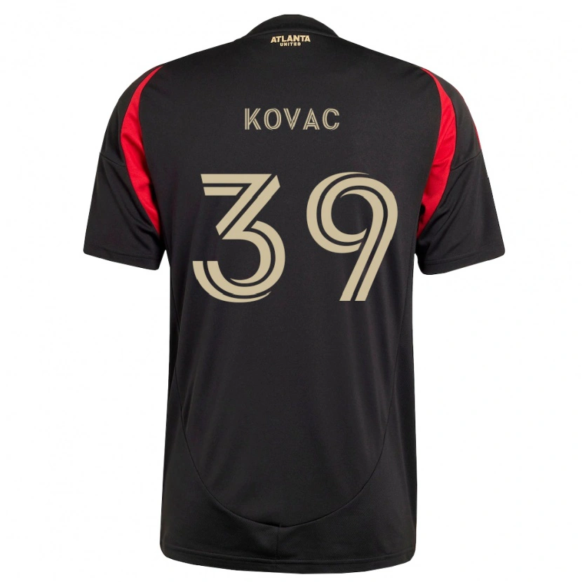 Danxen Mulher Camisola Arif Kovac #39 Preto Vermelho Principal 2026/27 Camisa