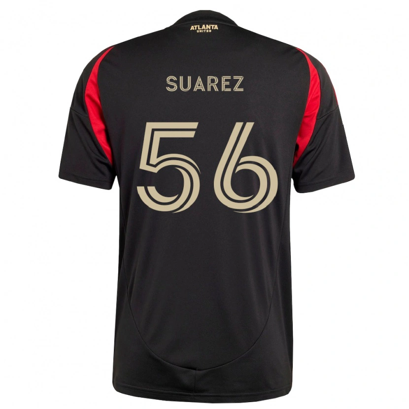 Danxen Mulher Camisola Ignacio Suarez #56 Preto Vermelho Principal 2026/27 Camisa
