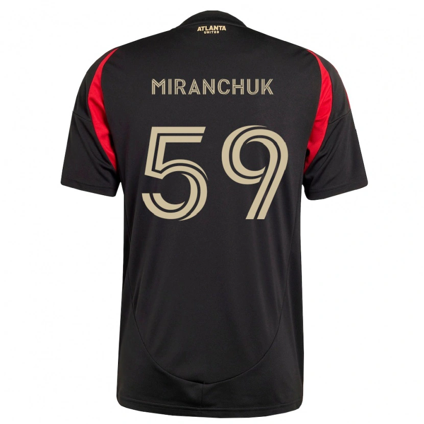 Danxen Mulher Camisola Aleksey Miranchuk #59 Preto Vermelho Principal 2026/27 Camisa