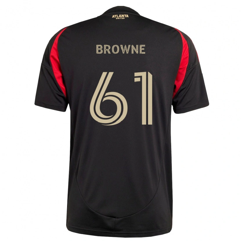 Danxen Mulher Camisola Adedamola Browne #61 Preto Vermelho Principal 2026/27 Camisa