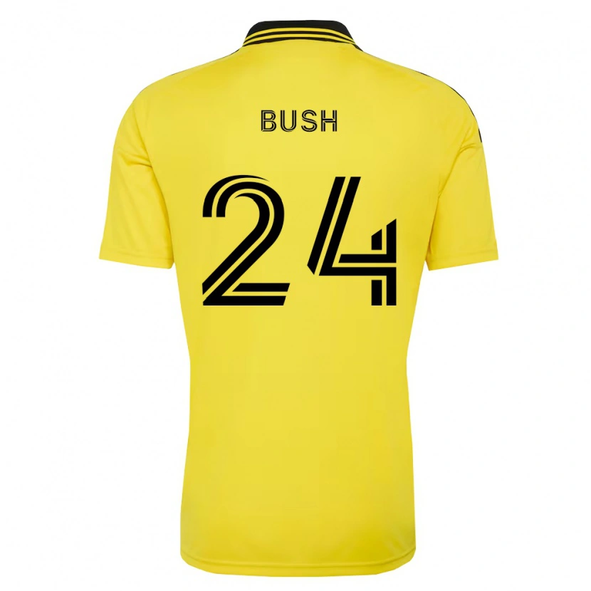 Danxen Mulher Camisola Evan Bush #24 Amarelo Preto Principal 2026/27 Camisa