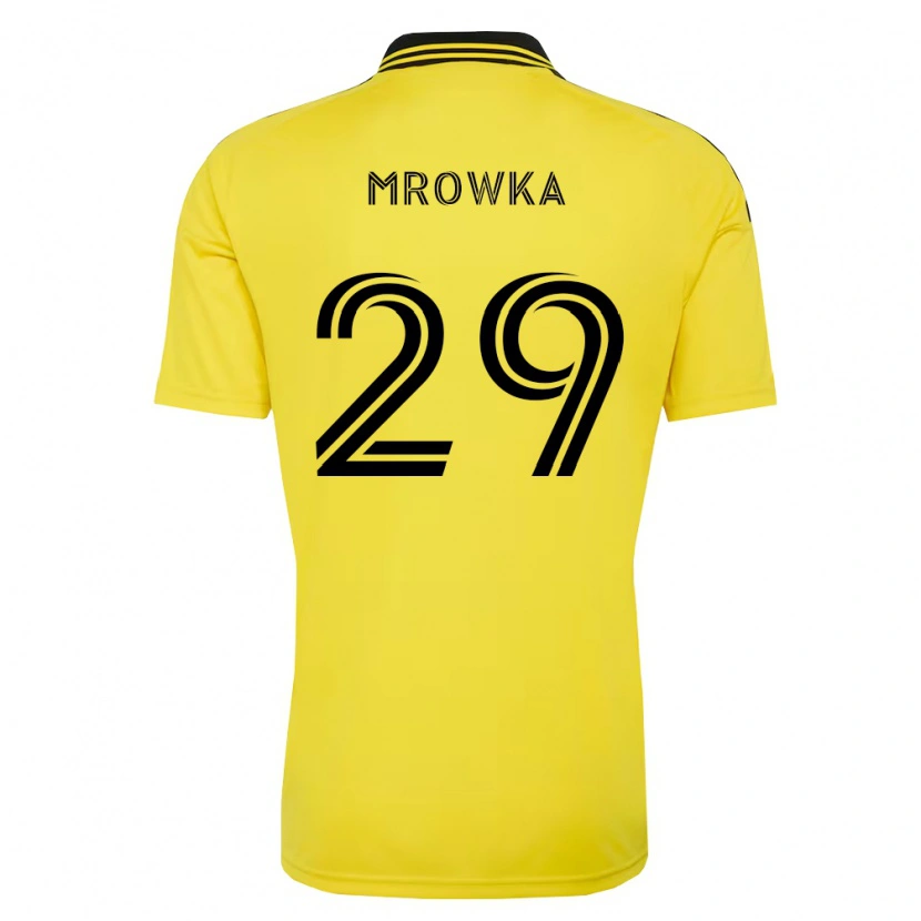 Danxen Mulher Camisola Cole Mrowka #29 Amarelo Preto Principal 2026/27 Camisa