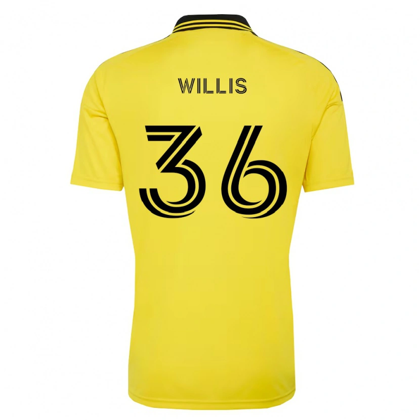 Danxen Mulher Camisola Pharrell Willis #36 Amarelo Preto Principal 2026/27 Camisa