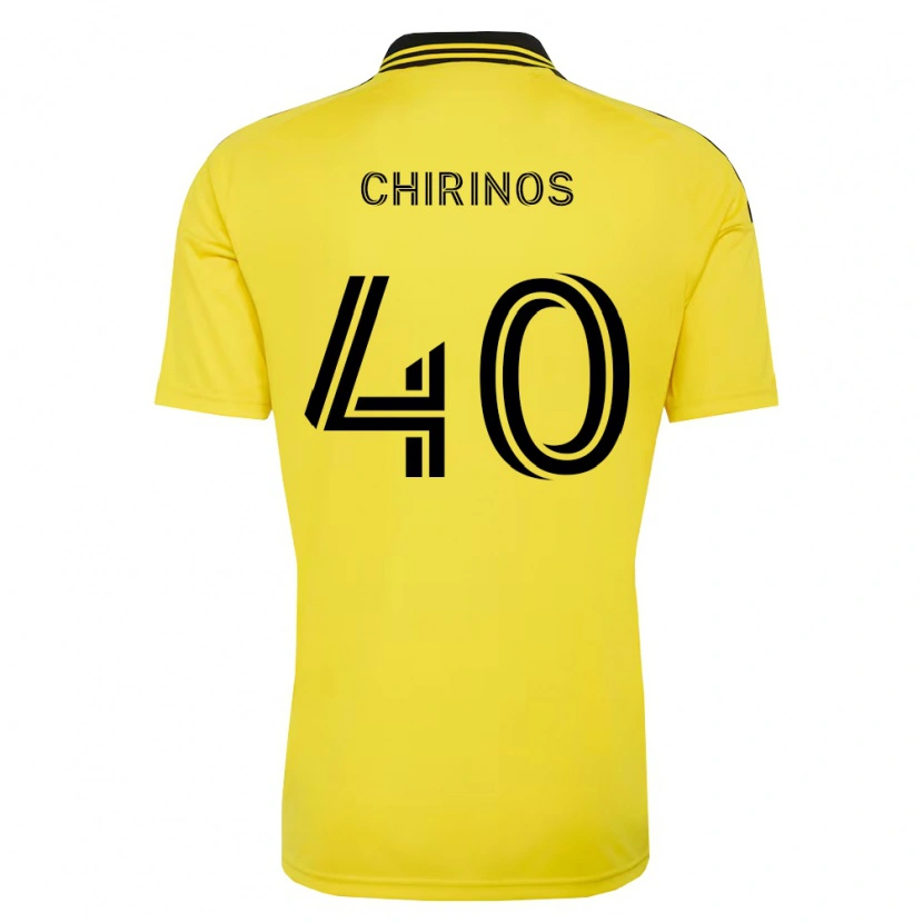 Danxen Mulher Camisola Johann Chirinos #40 Amarelo Preto Principal 2026/27 Camisa