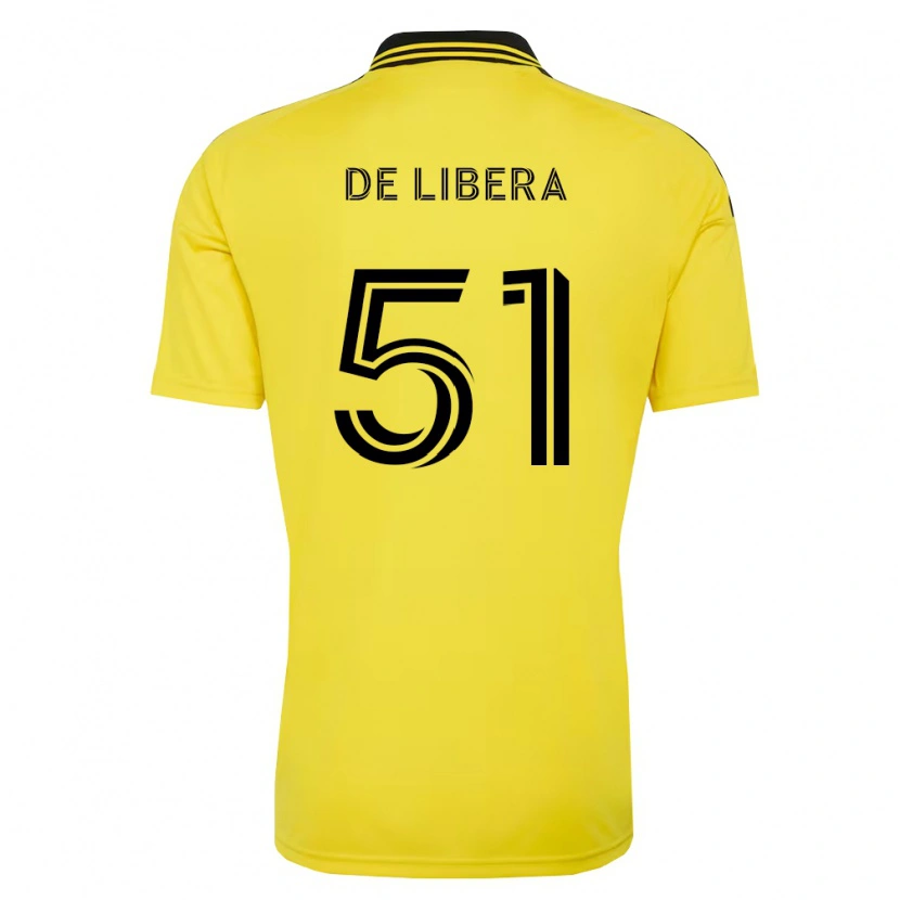Danxen Mulher Camisola Giorgio De Libera #51 Amarelo Preto Principal 2026/27 Camisa