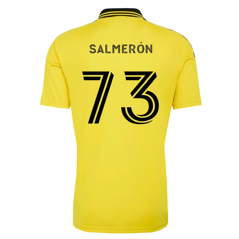 Danxen Mulher Camisola Jorge Salmerón #73 Amarelo Preto Principal 2026/27 Camisa