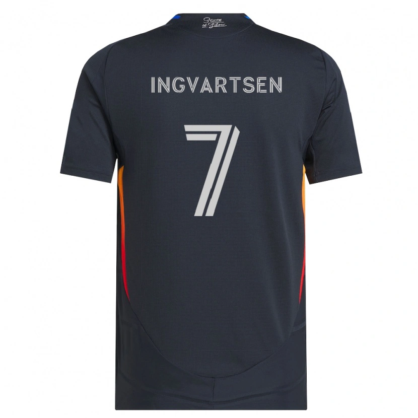 Danxen Mulher Camisola Marcus Ingvartsen #7 Cinza Escuro Vermelho Principal 2026/27 Camisa