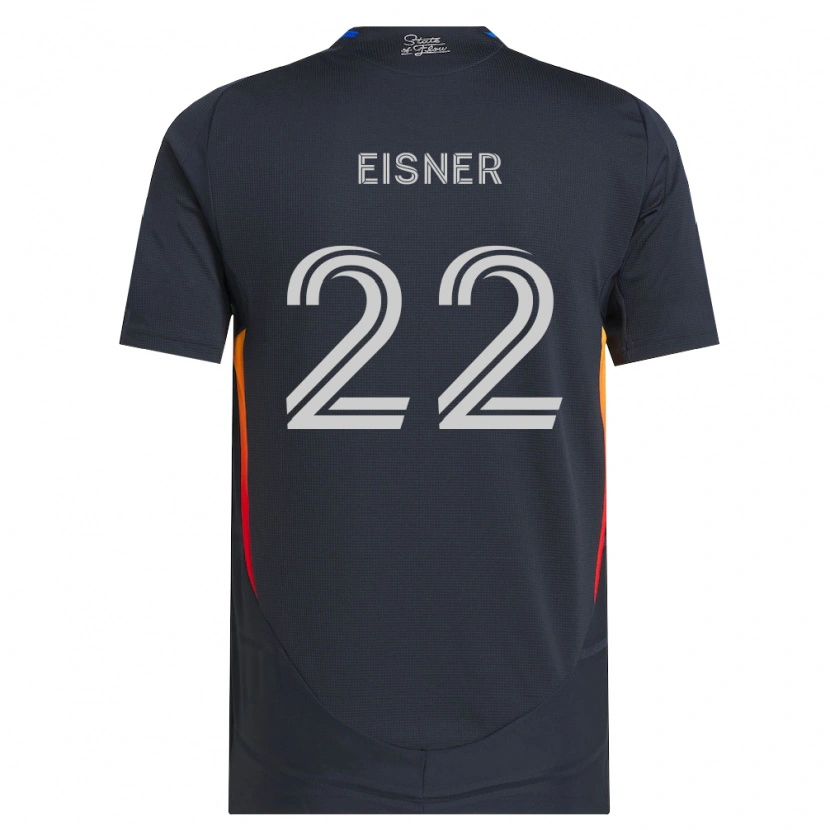 Danxen Mulher Camisola Wilson Eisner #22 Cinza Escuro Vermelho Principal 2026/27 Camisa