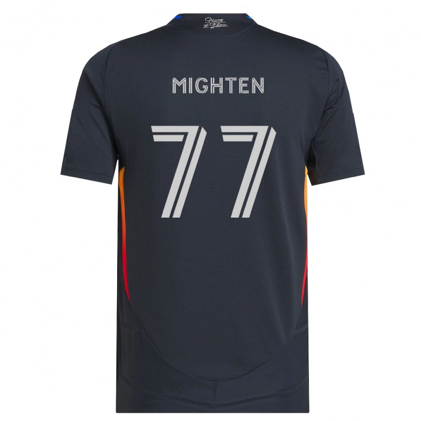 Danxen Mulher Camisola Alex Mighten #77 Cinza Escuro Vermelho Principal 2026/27 Camisa