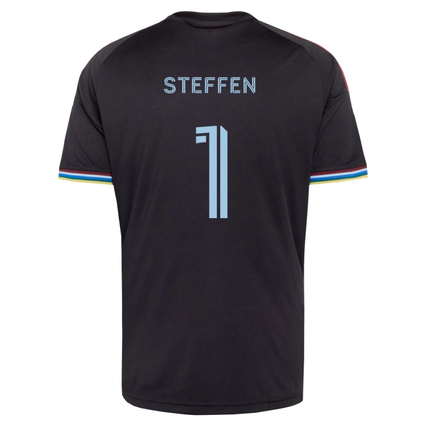 Danxen Mulher Camisola Zack Steffen #1 Preto Azul Celeste Principal 2026/27 Camisa