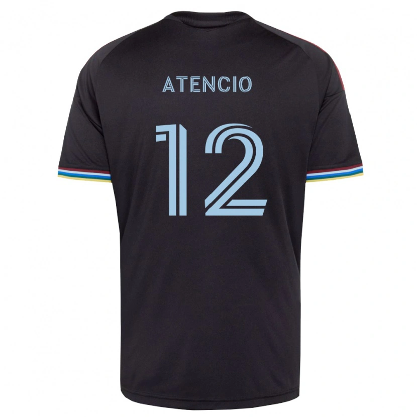 Danxen Mulher Camisola Josh Atencio #12 Preto Azul Celeste Principal 2026/27 Camisa