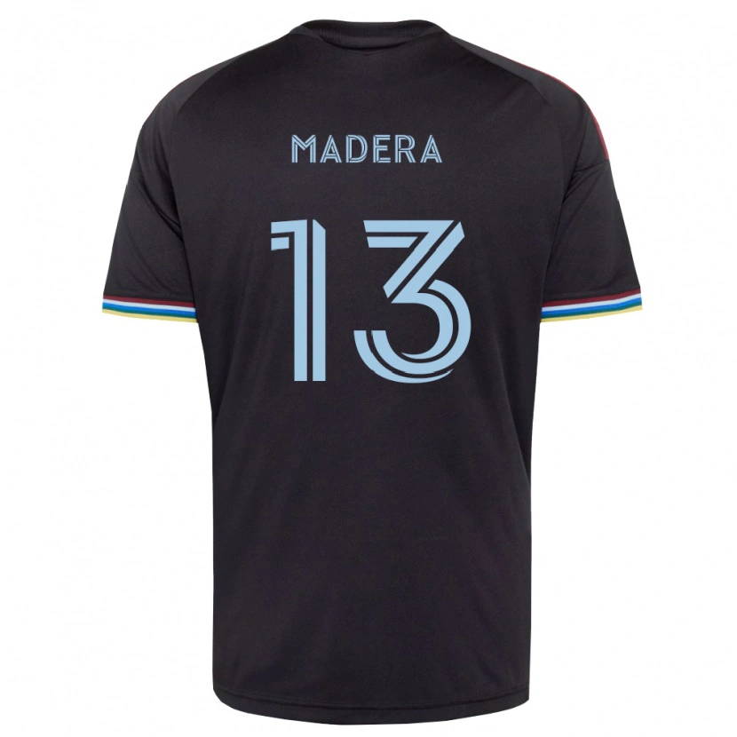 Danxen Mulher Camisola Cristopher Madera #13 Preto Azul Celeste Principal 2026/27 Camisa