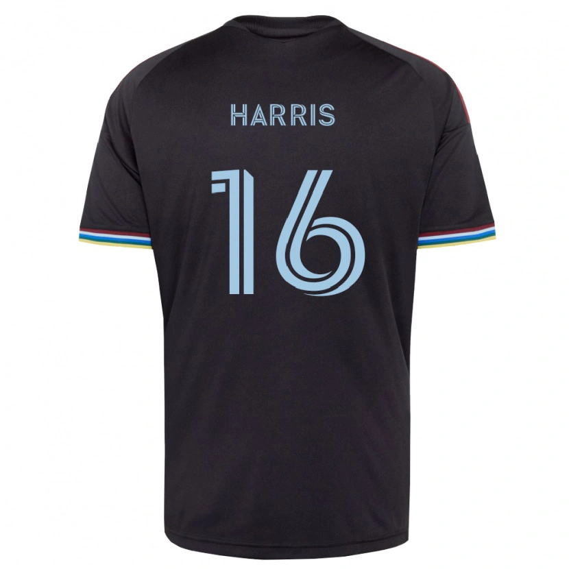 Danxen Mulher Camisola Alex Harris #16 Preto Azul Celeste Principal 2026/27 Camisa