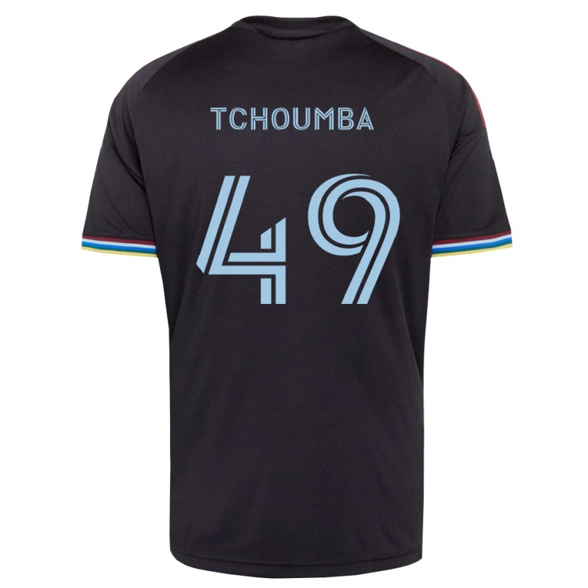 Danxen Mulher Camisola Nathan Tchoumba #49 Preto Azul Celeste Principal 2026/27 Camisa